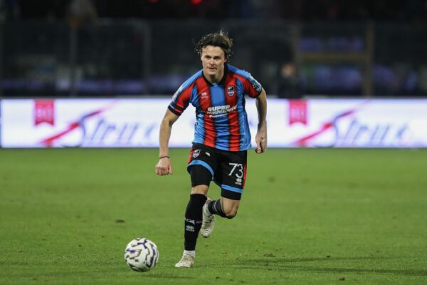 Simone Pieraccini of Catania FC in action  during  Catania FC vs Trapani SC, Italian football Serie C match in Catania, Italy, February 18 2026
